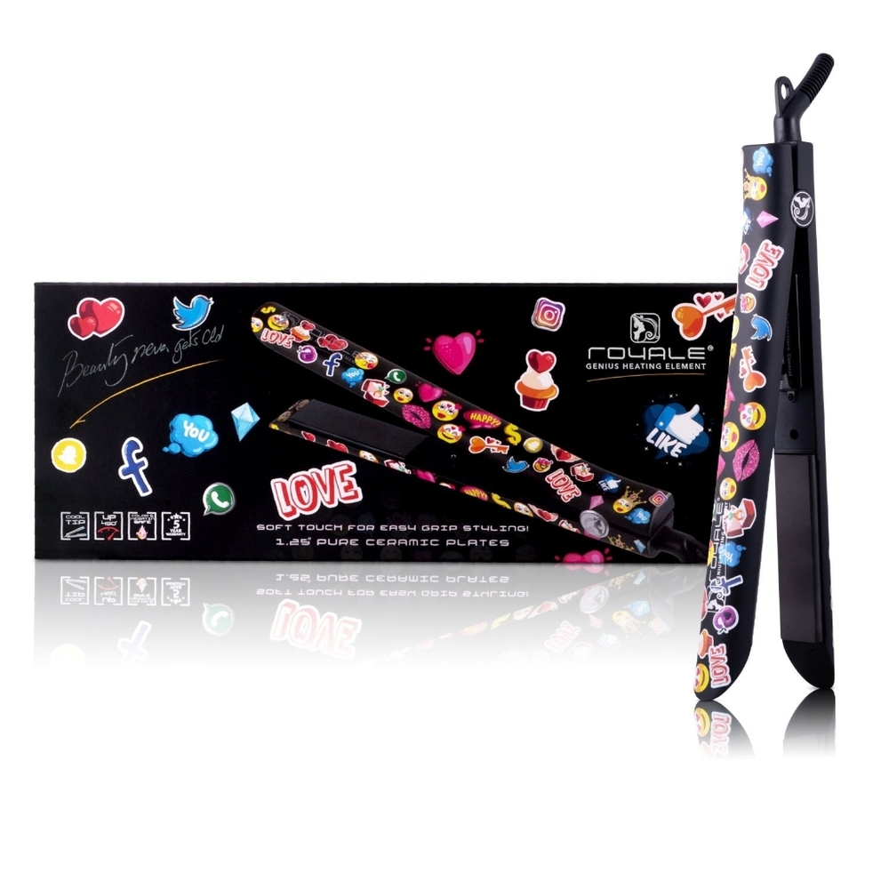 NWT Royale Hair Straightener with Emoji Design